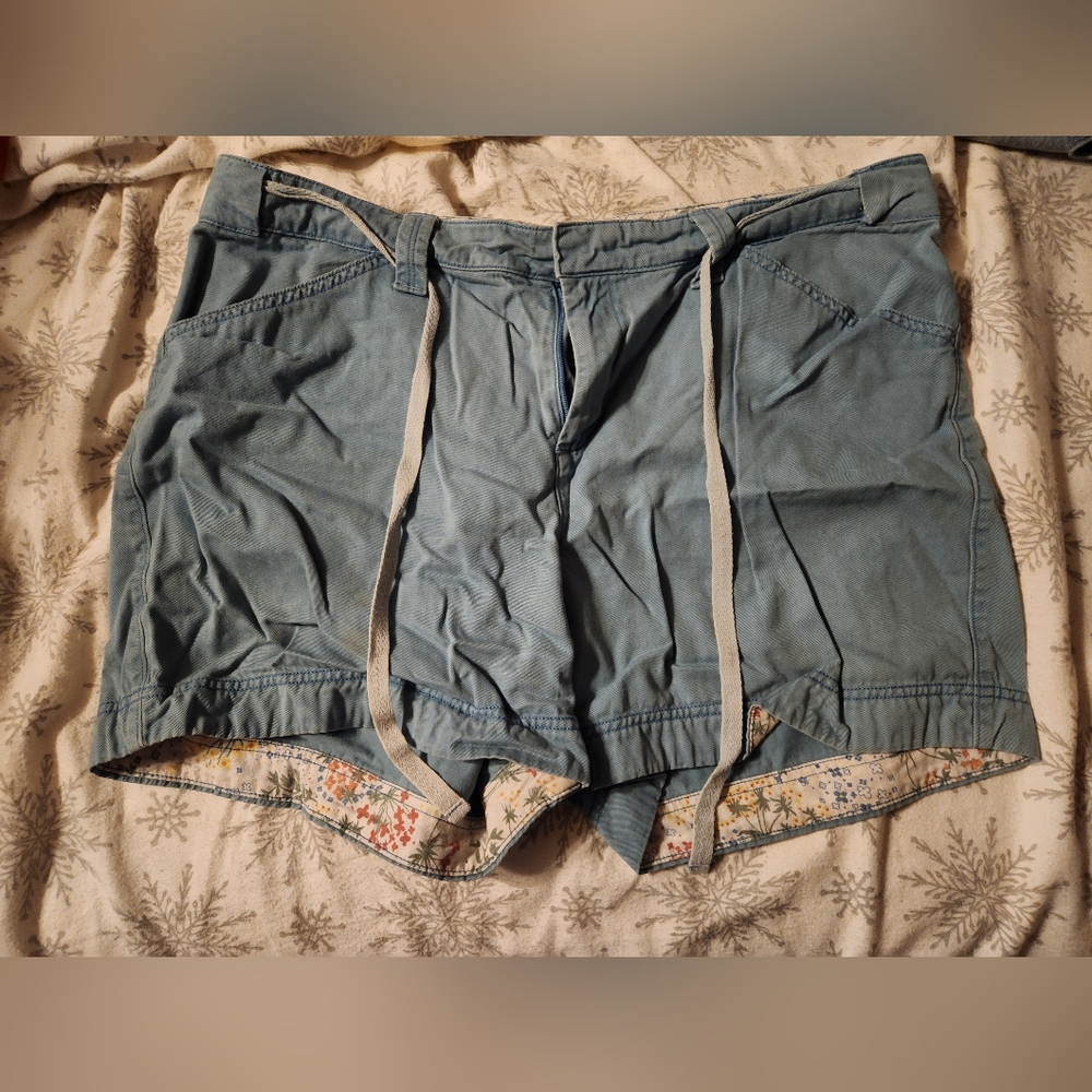 Blue Casual Shorts
